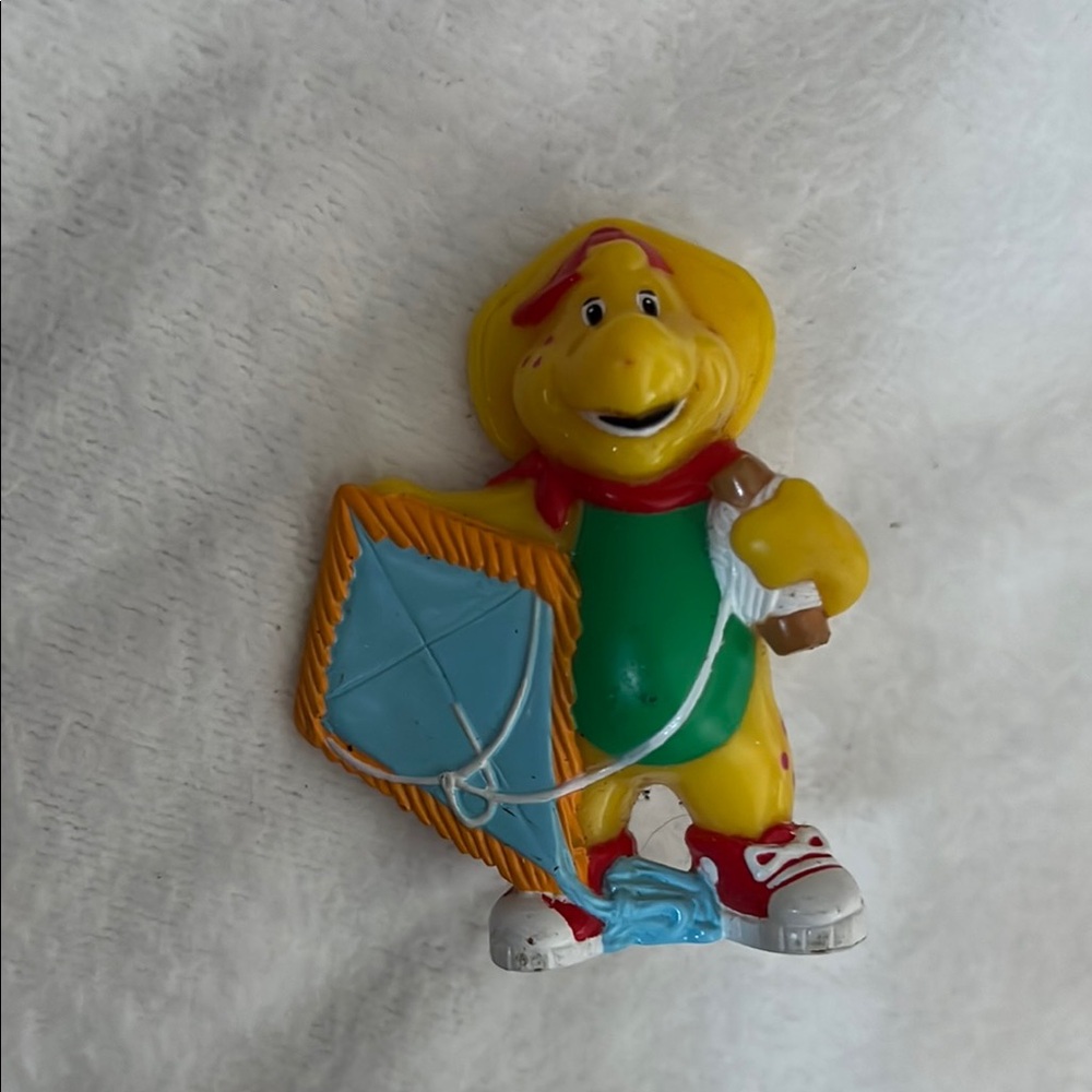 Kids Toy Figure with Kite - Yellow, Green, Blue